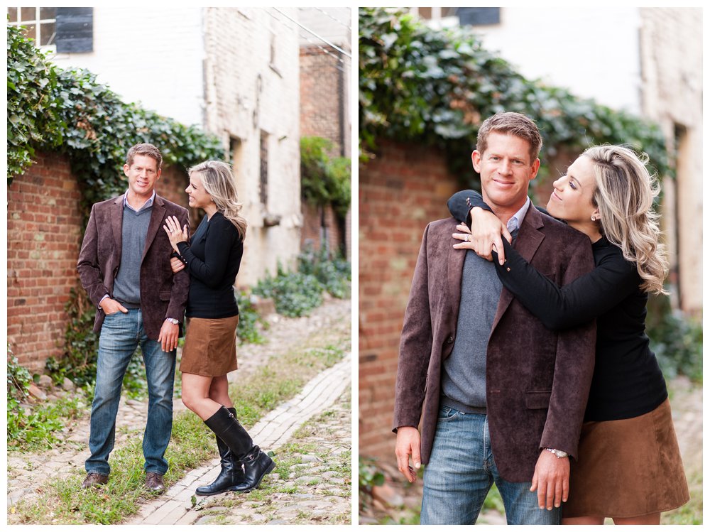 Old town Alexandria Engagement Photography