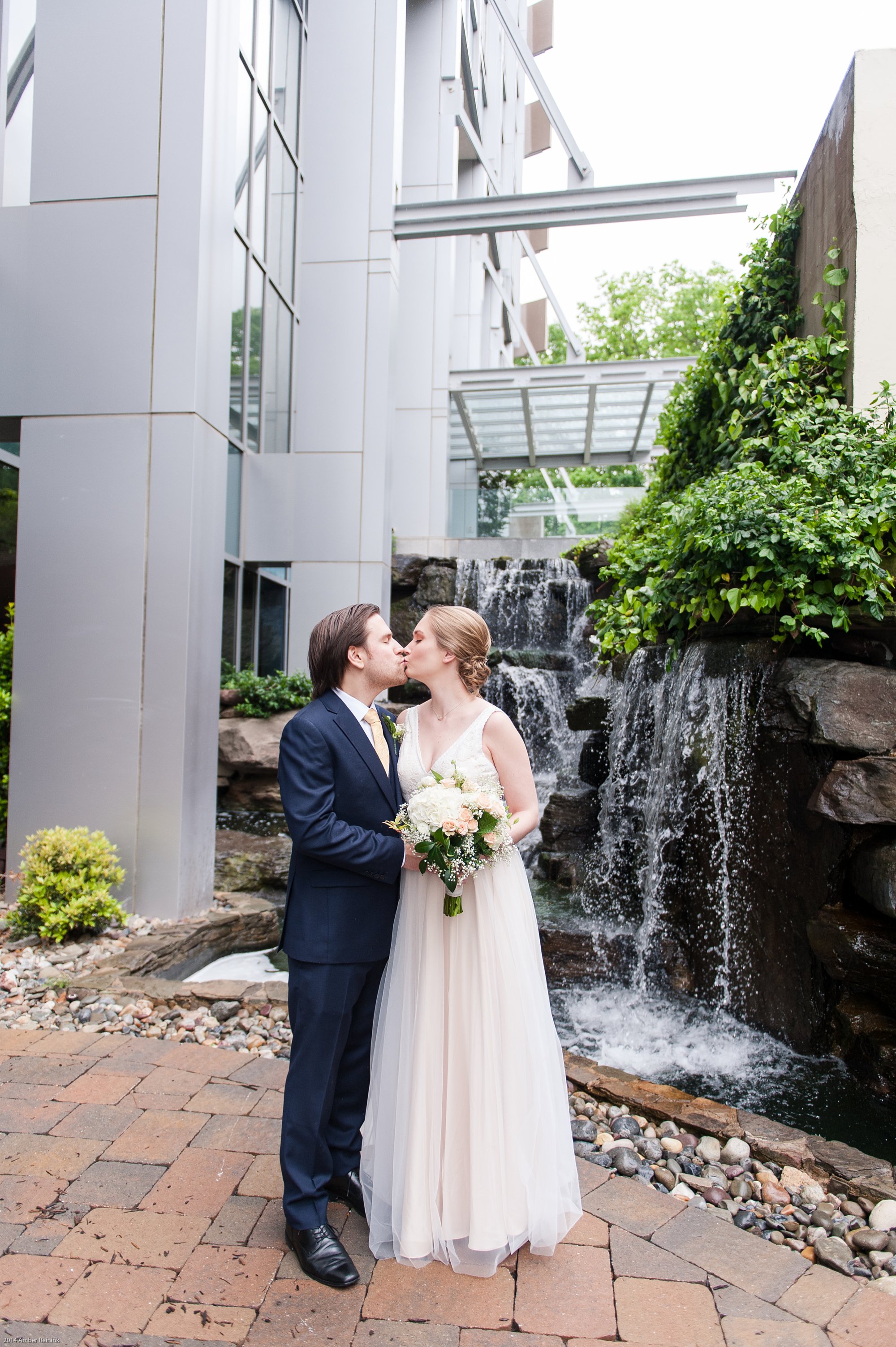 bride and groom portraits at 2941 restaurant wedding Vienna Virginia