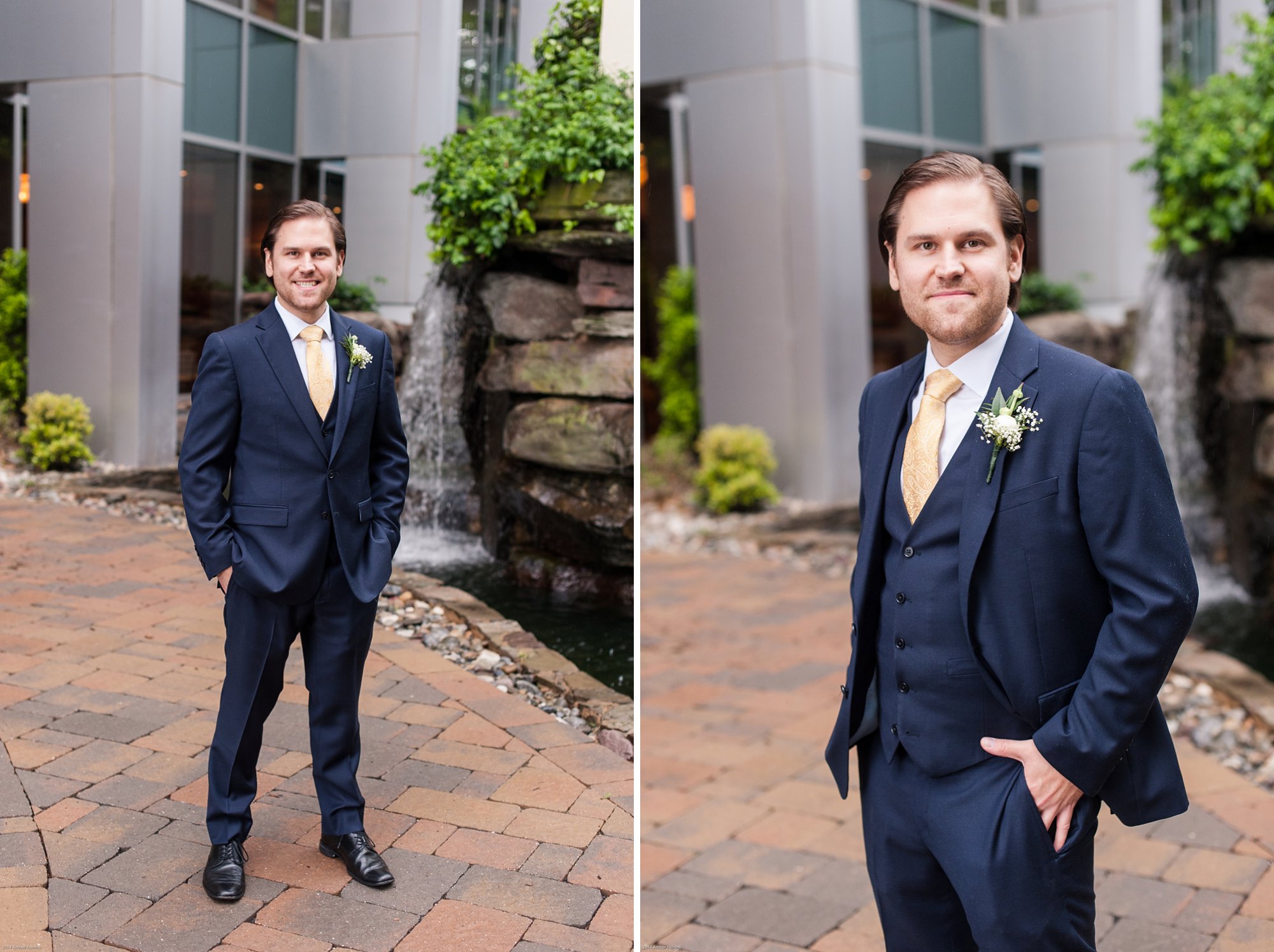 groom portraits at 2941 restaurant wedding Vienna Virginia