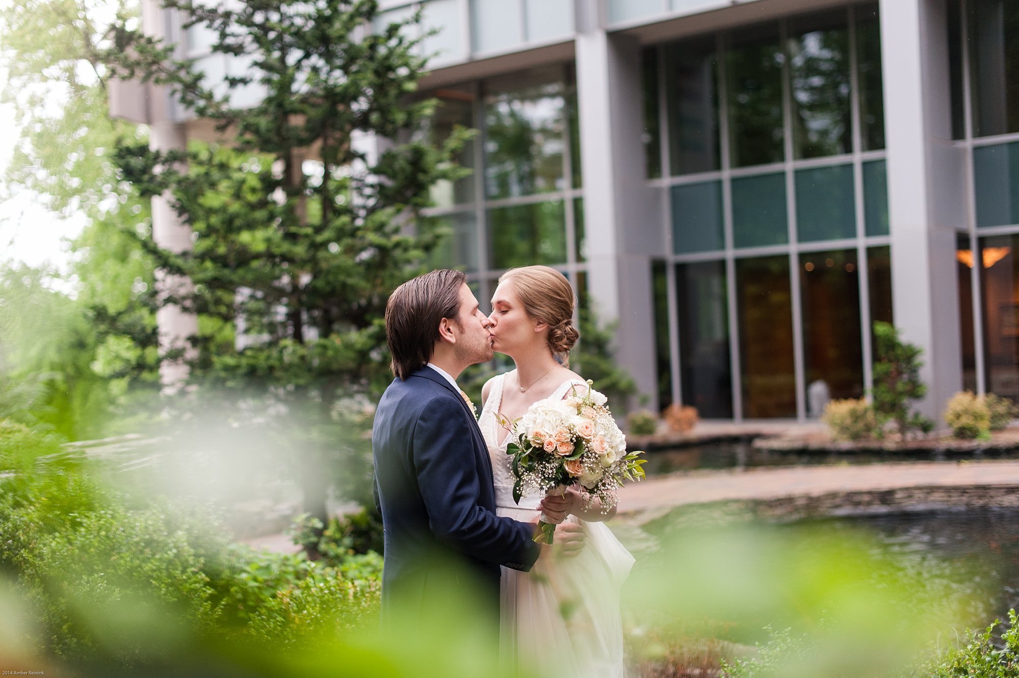 bride and groom portraits at 2941 restaurant wedding Vienna Virginia