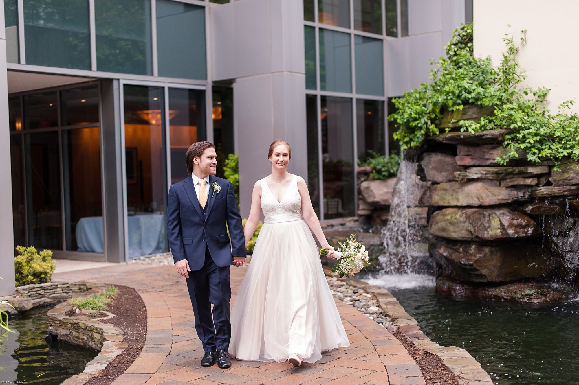 bride and groom portraits at 2941 restaurant wedding Vienna Virginia