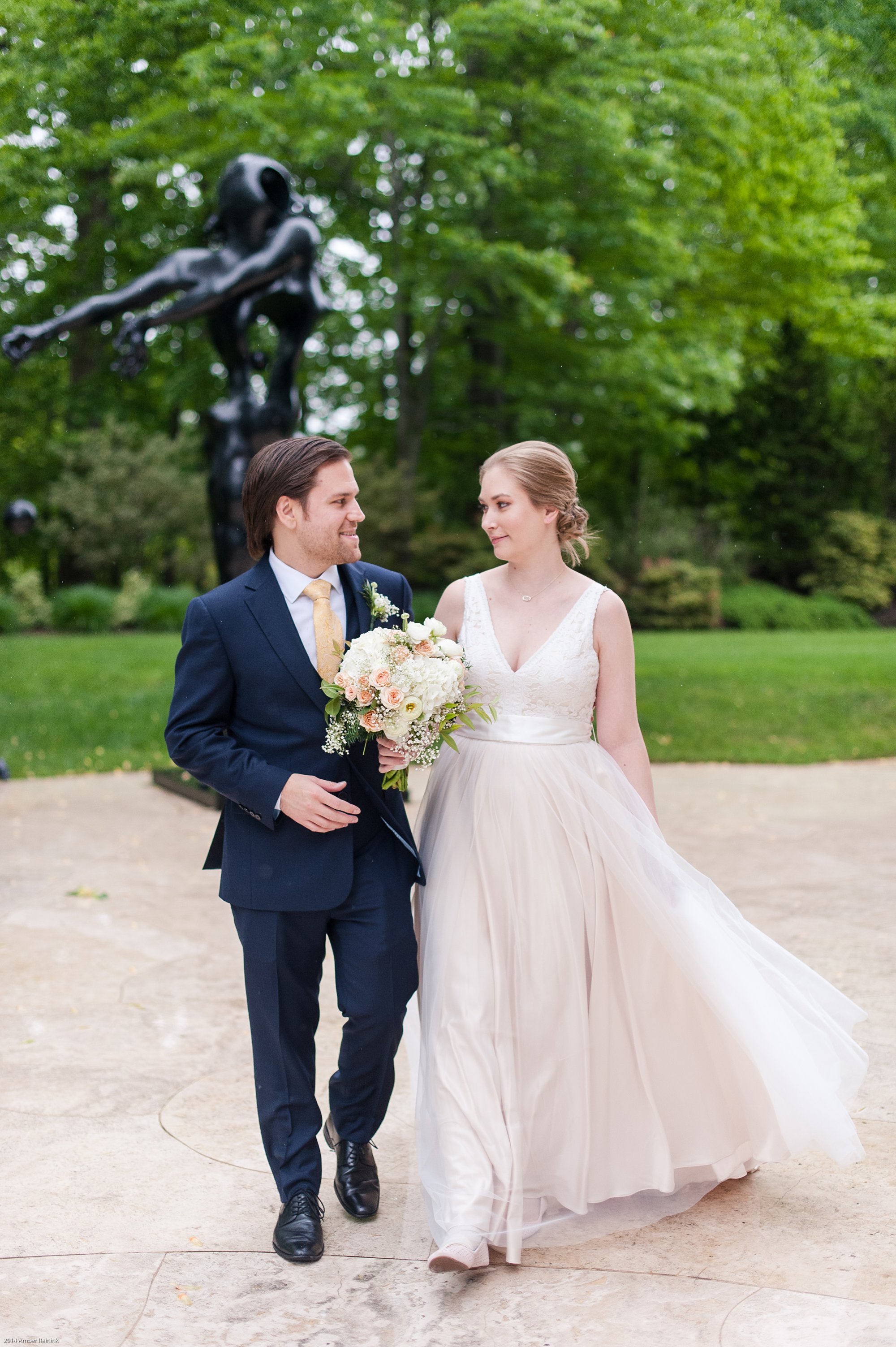 bride and groom portraits at 2941 restaurant wedding Vienna Virginia