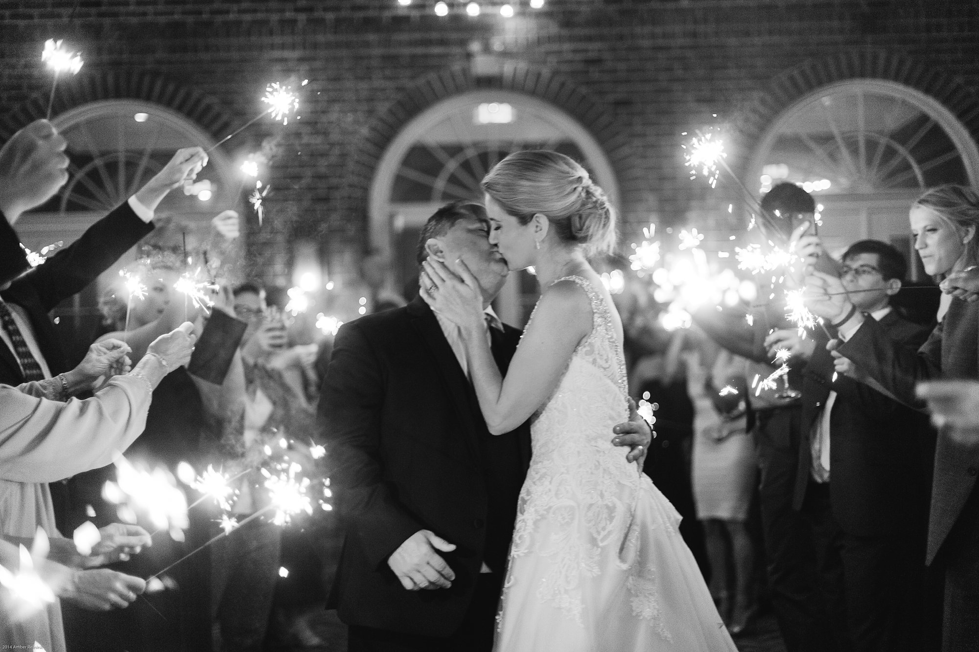 Alexandria hotel wedding pictures sparkler exit