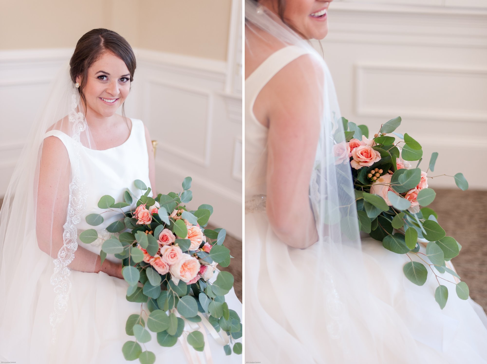 Bride getting ready at fauquier springs country club wedding amber kay photography