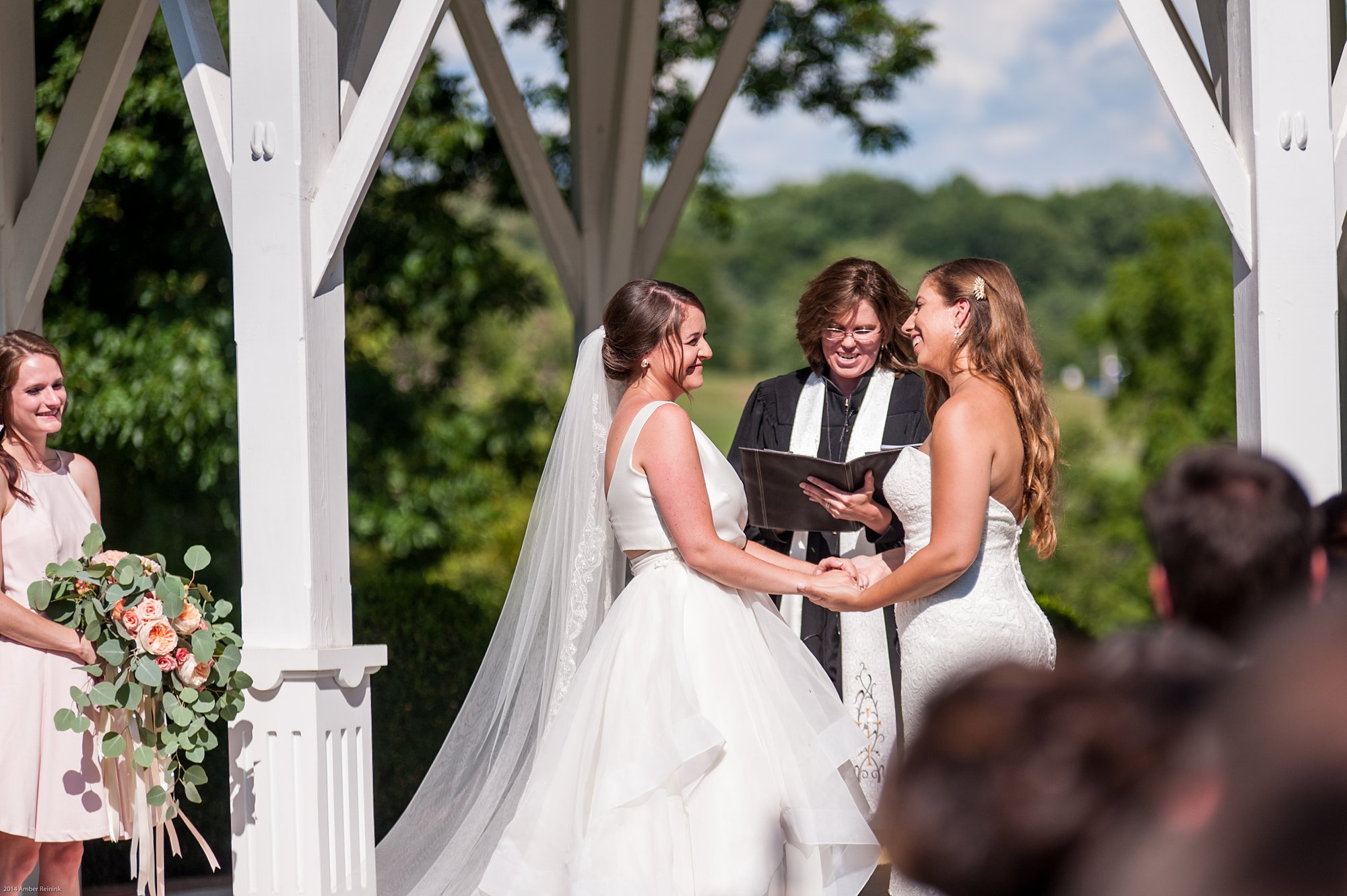 two brides fauquier springs country club wedding amber kay photography