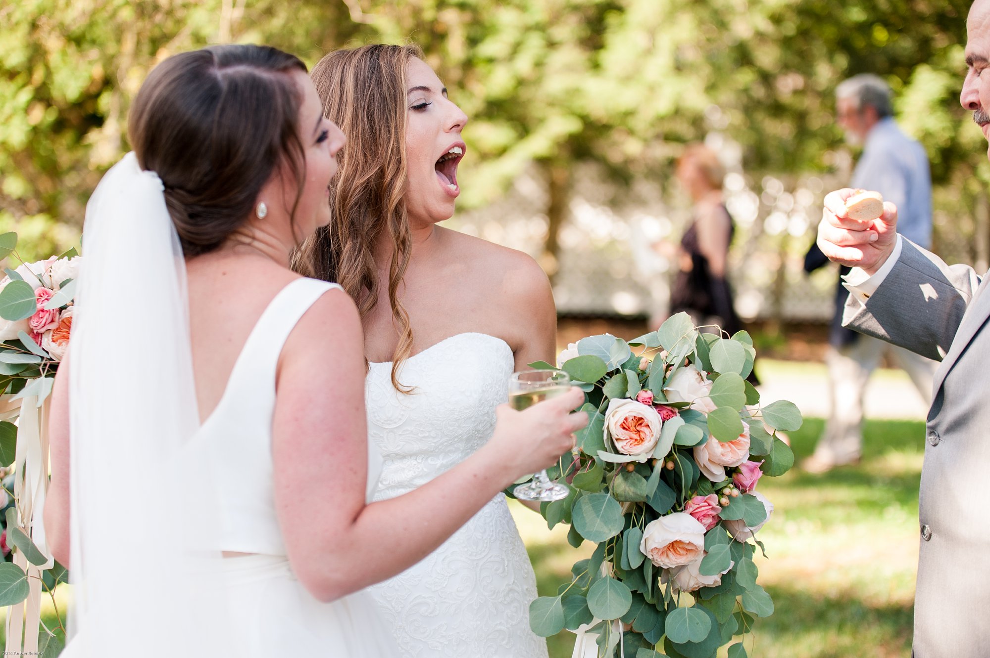 two brides fauquier springs country club wedding amber kay photography