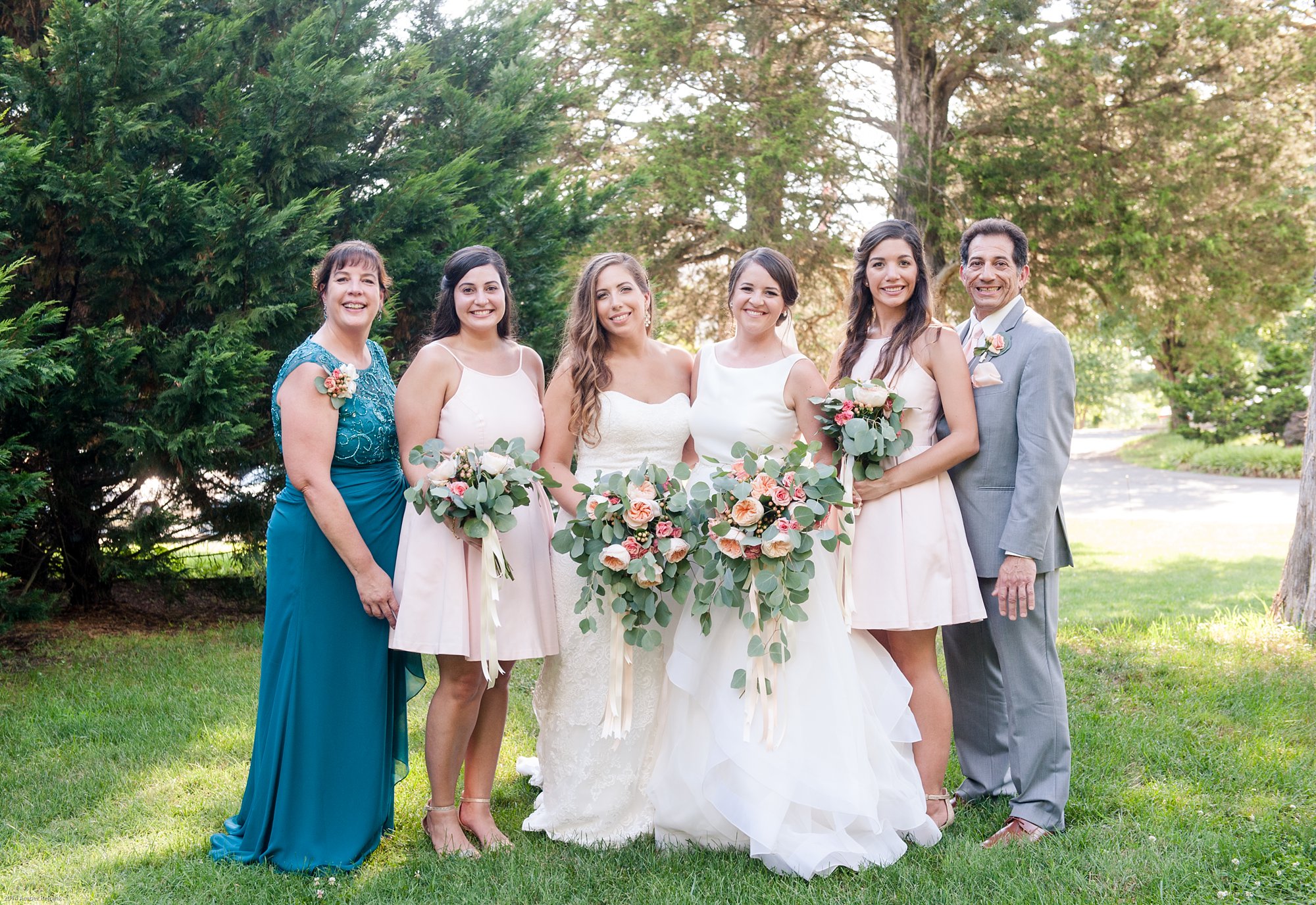 two brides fauquier springs country club wedding amber kay photography