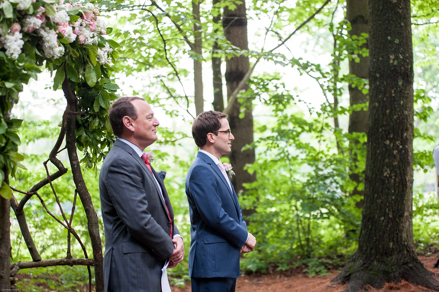 Wedding ceremony in the middle of the woods Thorpewood Mountain Memories Thurmont, MD