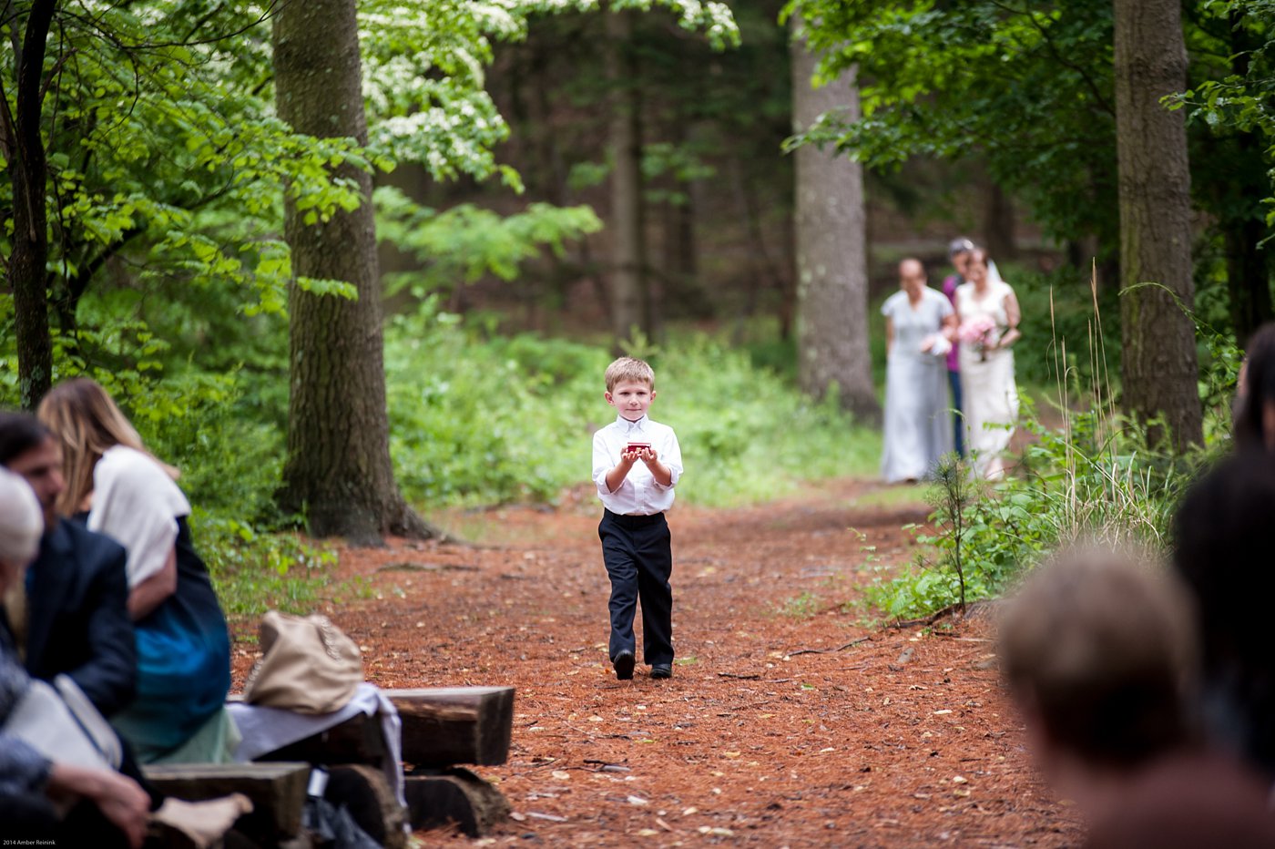 Wedding ceremony in the middle of the woods Thorpewood Mountain Memories Thurmont, MD