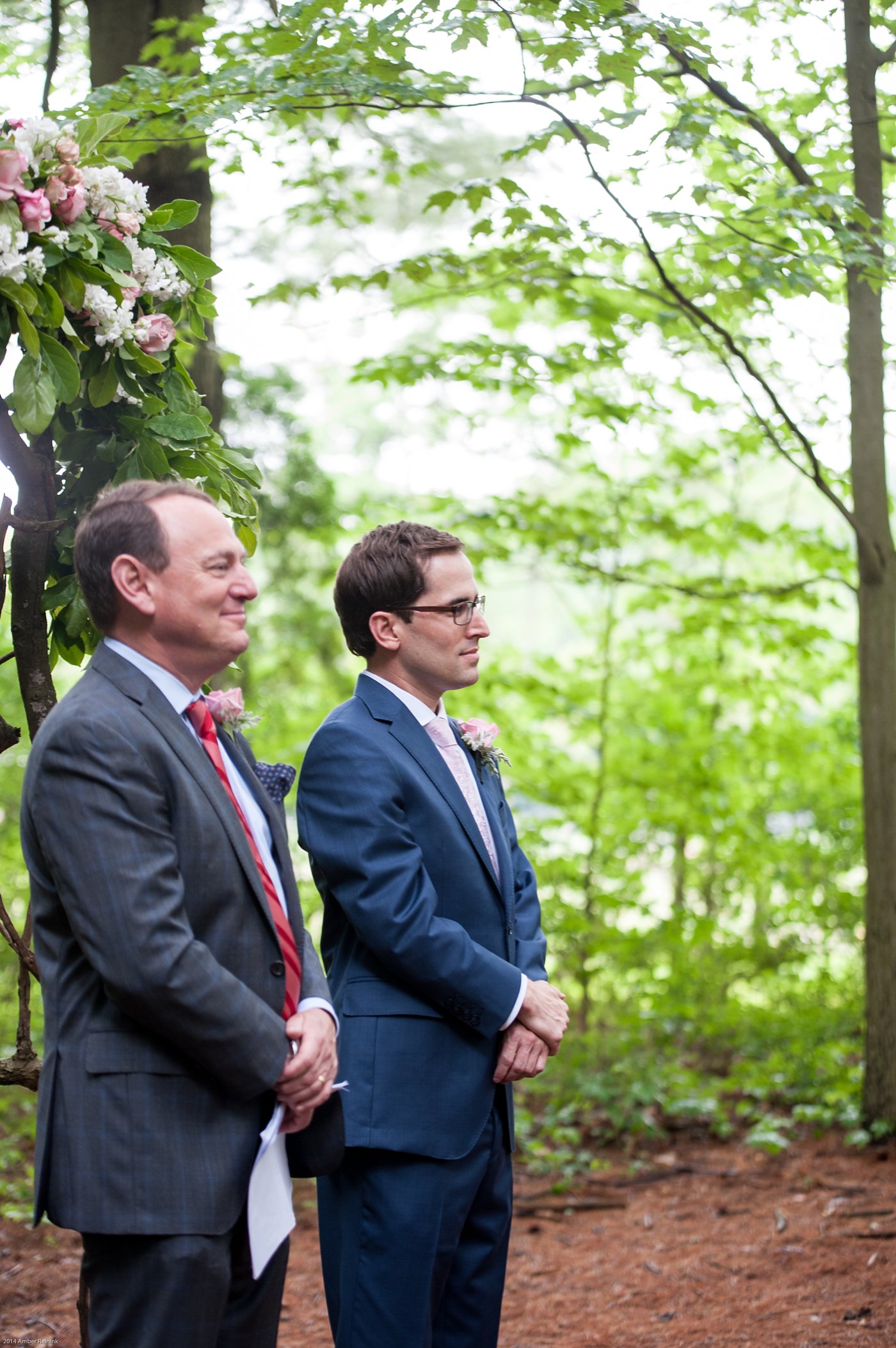 Wedding ceremony in the middle of the woods Thorpewood Mountain Memories Thurmont, MD