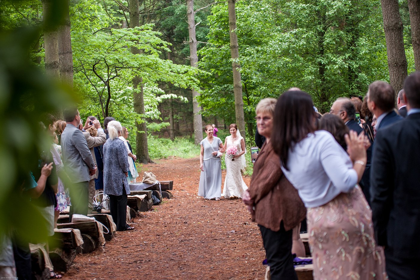 Wedding ceremony in the middle of the woods Thorpewood Mountain Memories Thurmont, MD