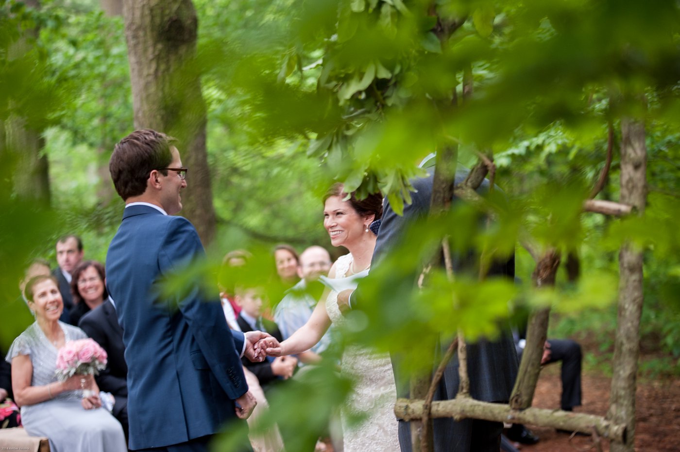 Wedding ceremony in the middle of the woods Thorpewood Mountain Memories Thurmont, MD