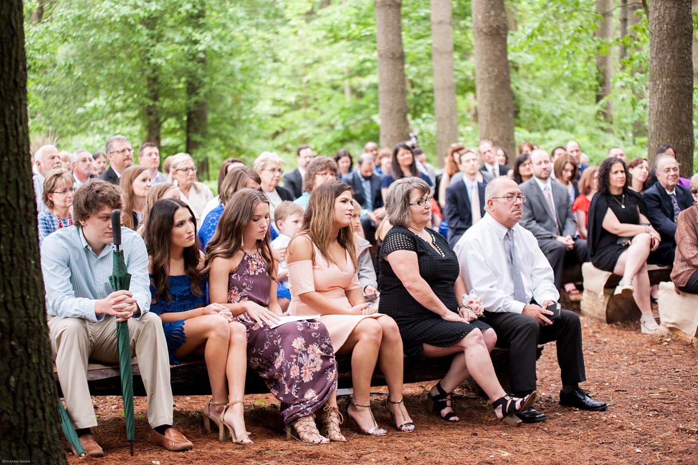 Wedding ceremony in the middle of the woods Thorpewood Mountain Memories Thurmont, MD