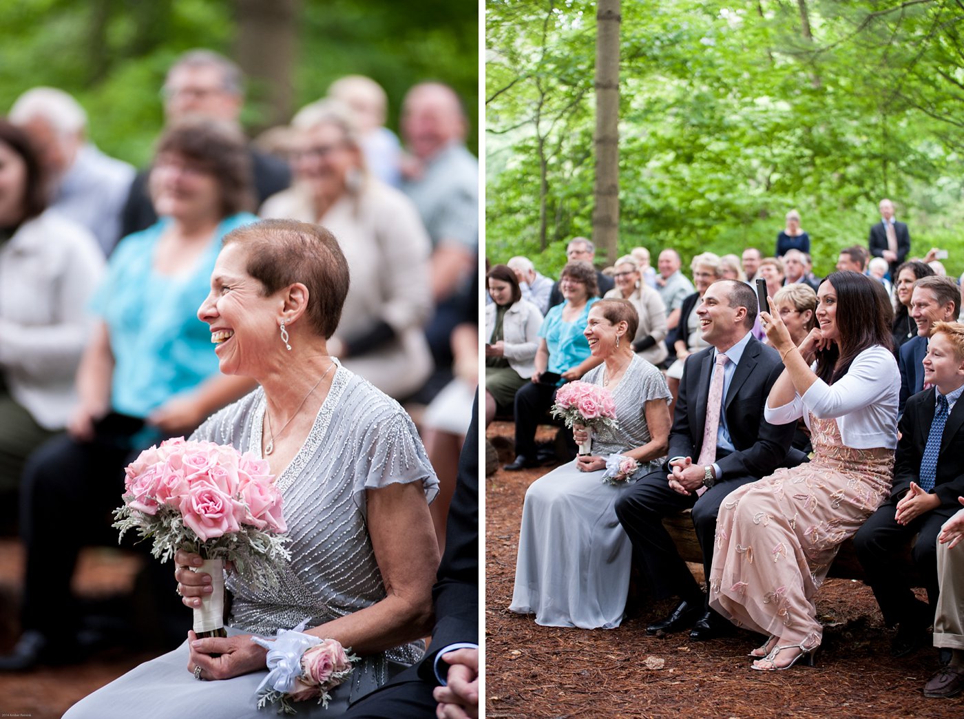 Wedding ceremony in the middle of the woods Thorpewood Mountain Memories Thurmont, MD