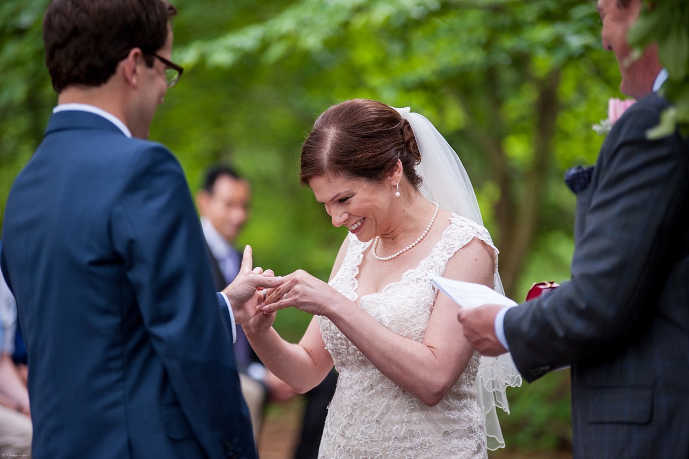 Wedding ceremony in the middle of the woods Thorpewood Mountain Memories Thurmont, MD