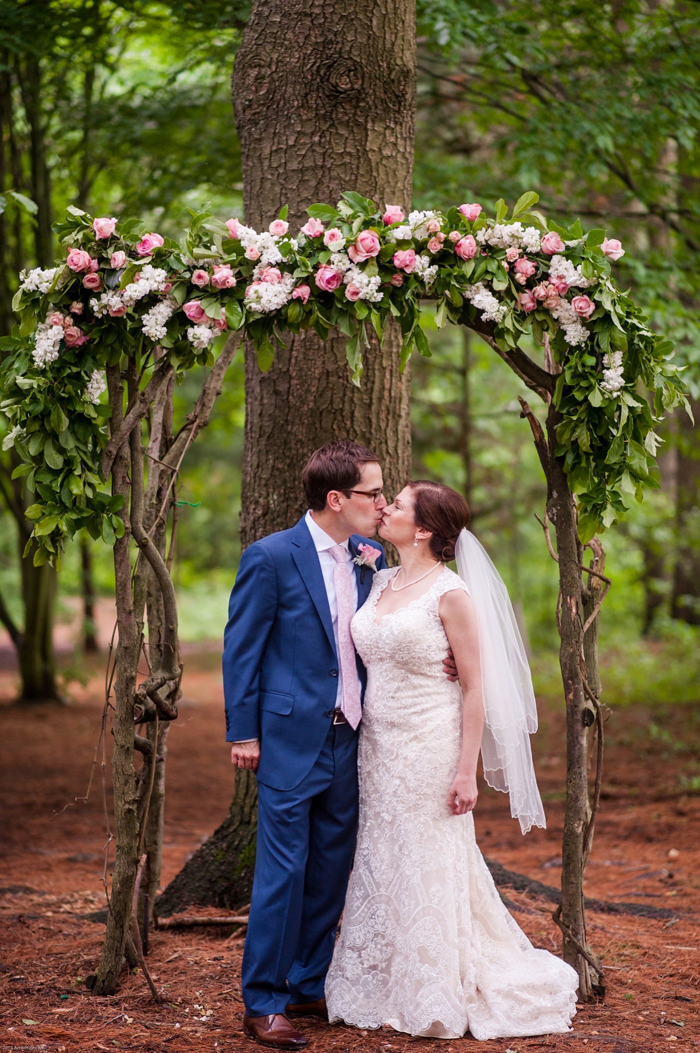 Wedding ceremony in the middle of the woods Thorpewood Mountain Memories Thurmont, MD