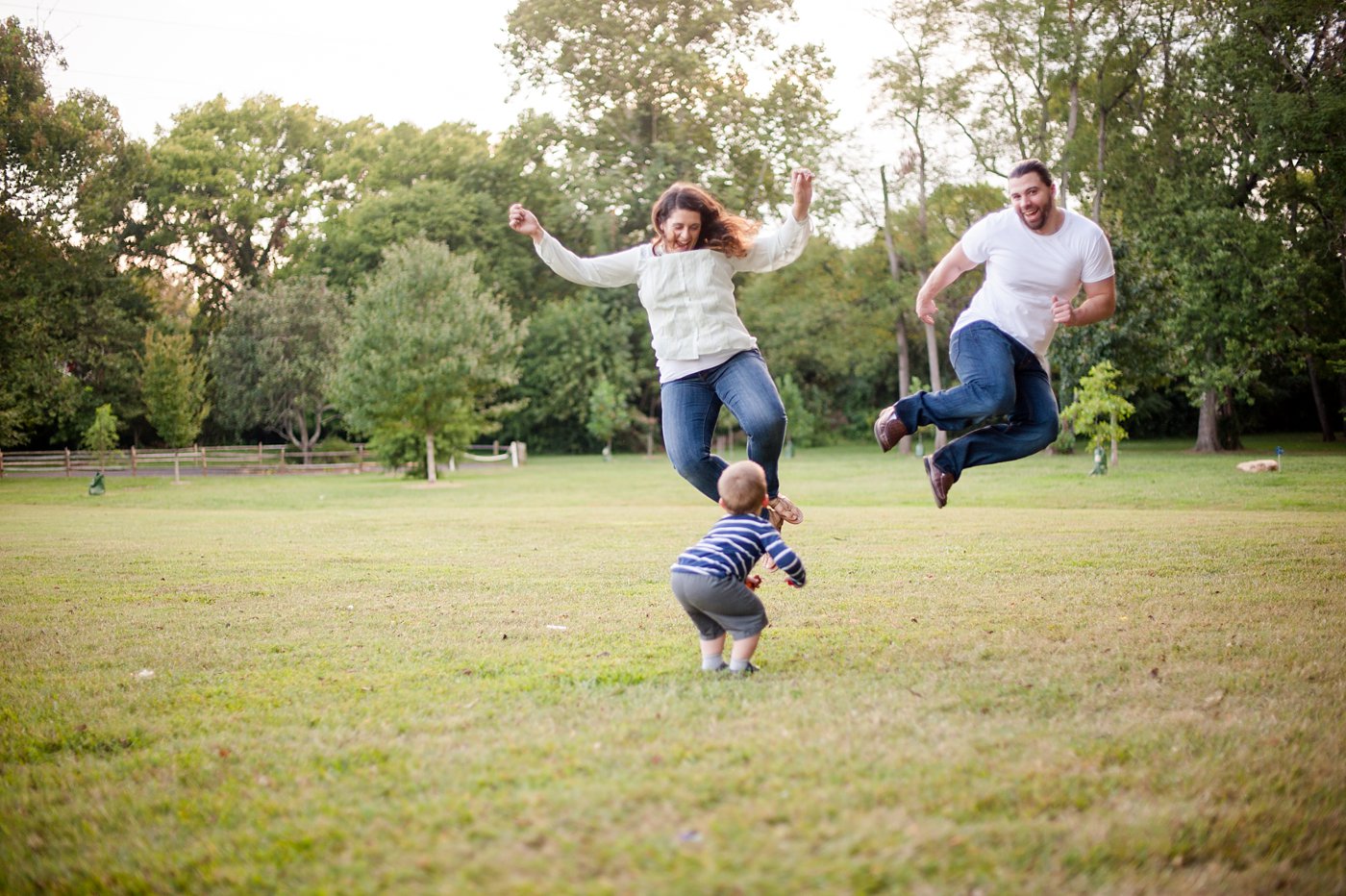 Richmond, VA family session with jumping