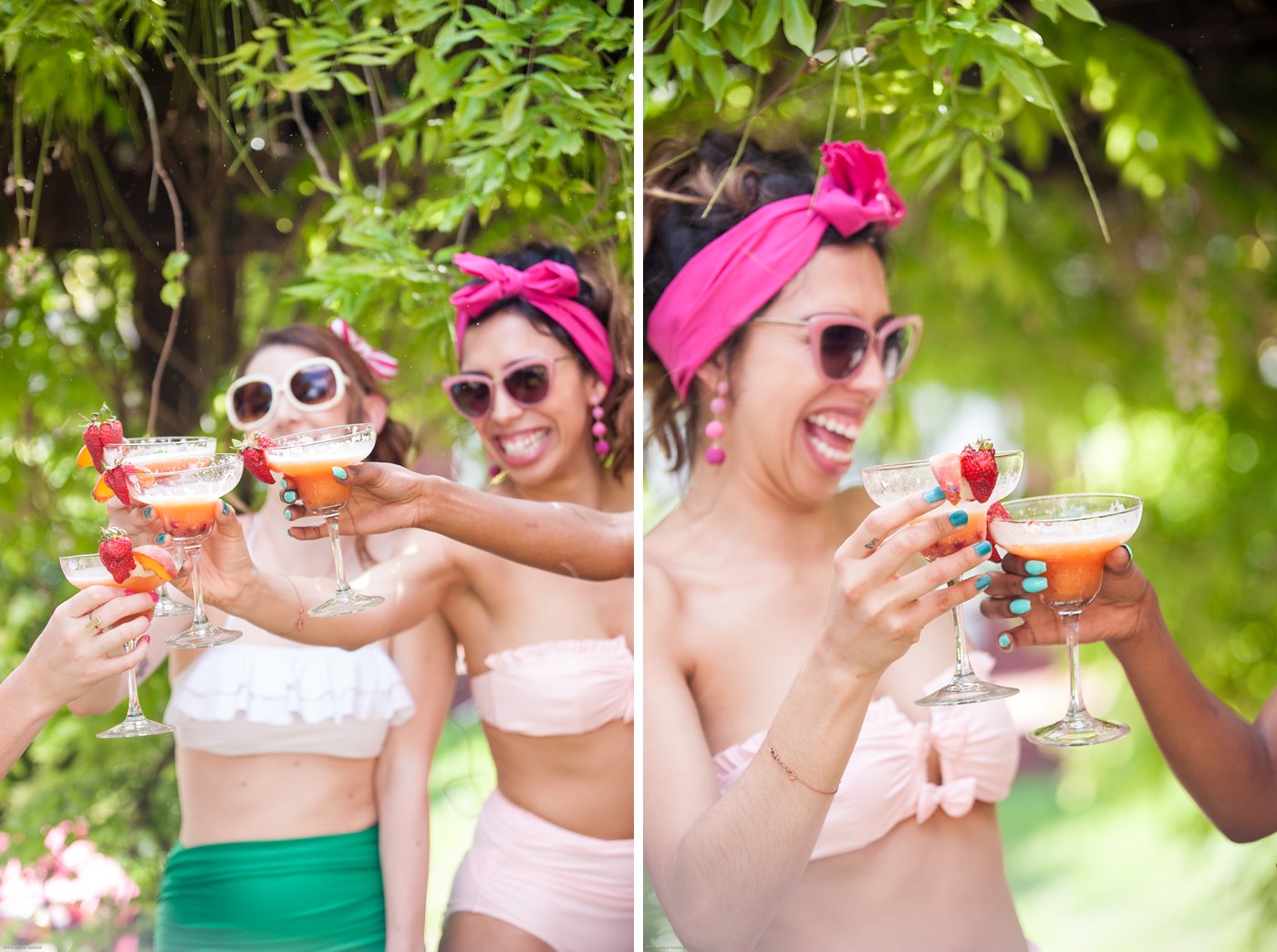vintage cabana inspired birthday party cocktails