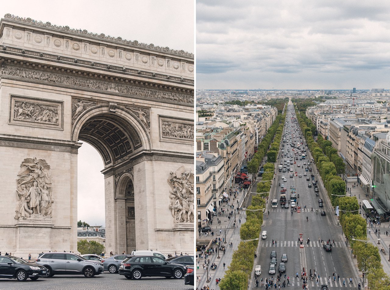 5 days in paris france detailed itinerary arc de triomphe view from top
